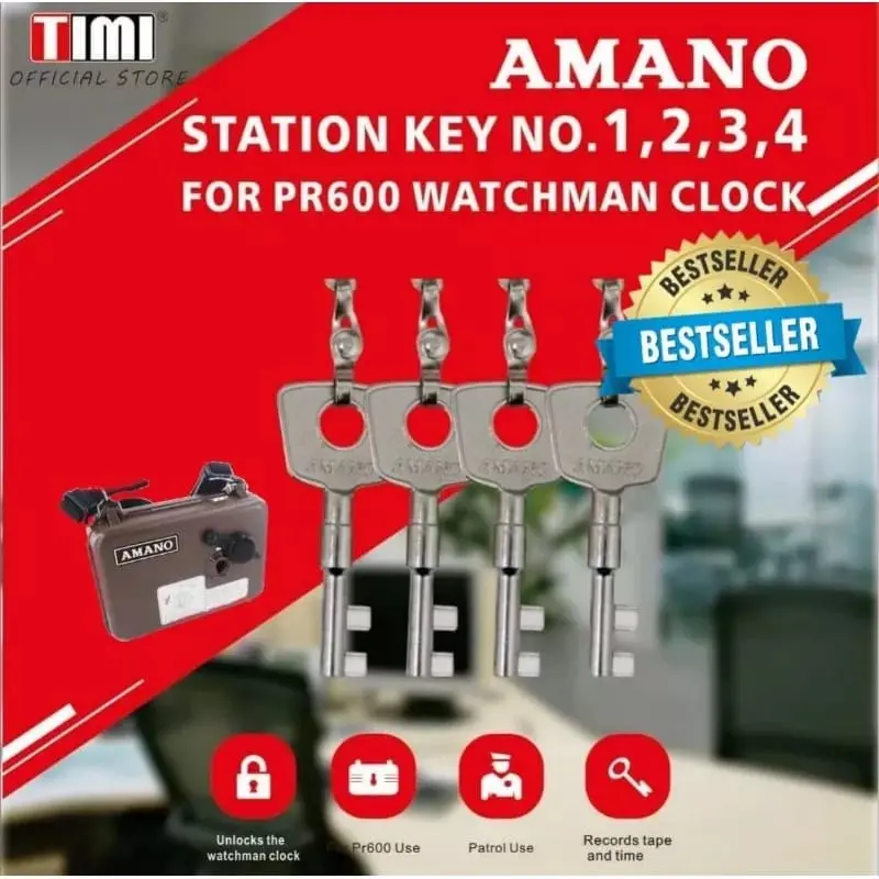 Kunci Amano Station Key | Amano Station Key *No.1,2,3,4(4keys)