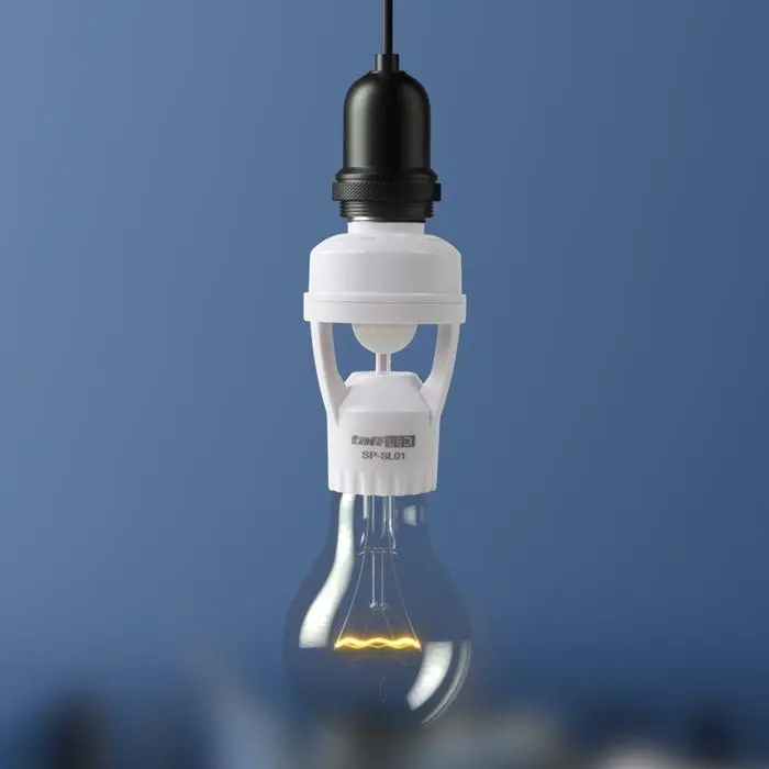 Fitting sensor lampu kamar mandi penghemat daya listrik fiting pengganti - Model kotak 4