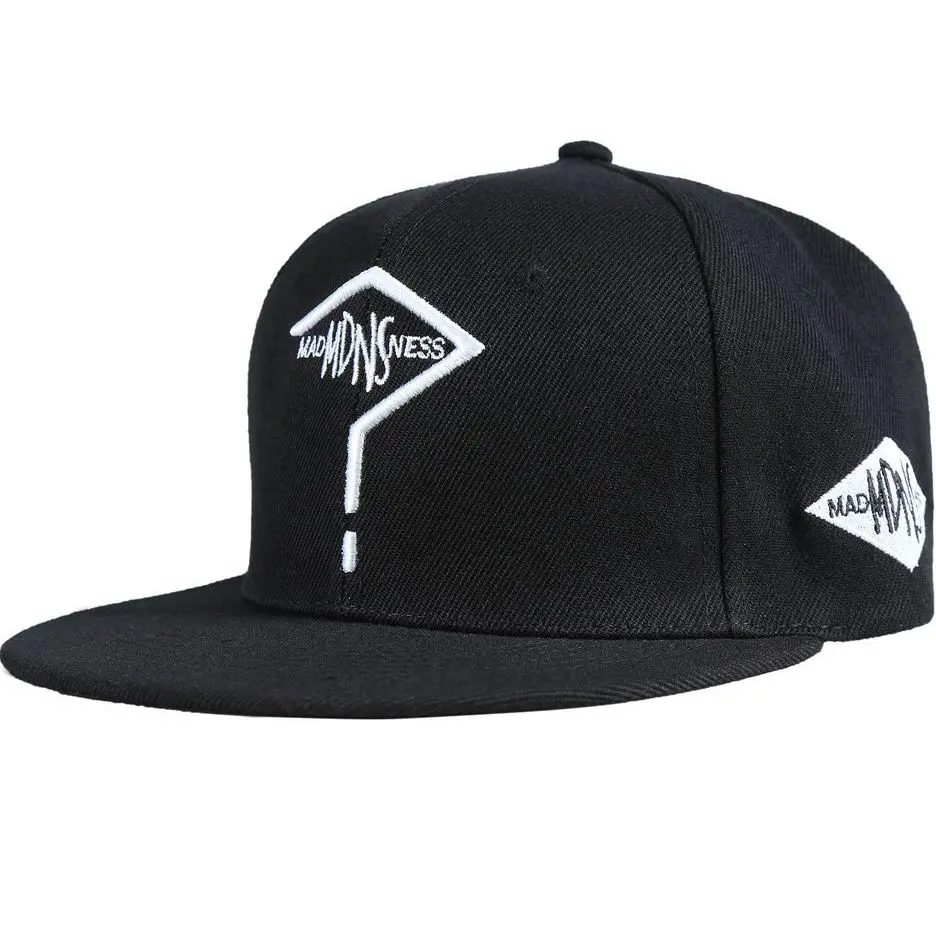 Vogue question mark embroidery snapback cap for men hiphop hat vintage caps