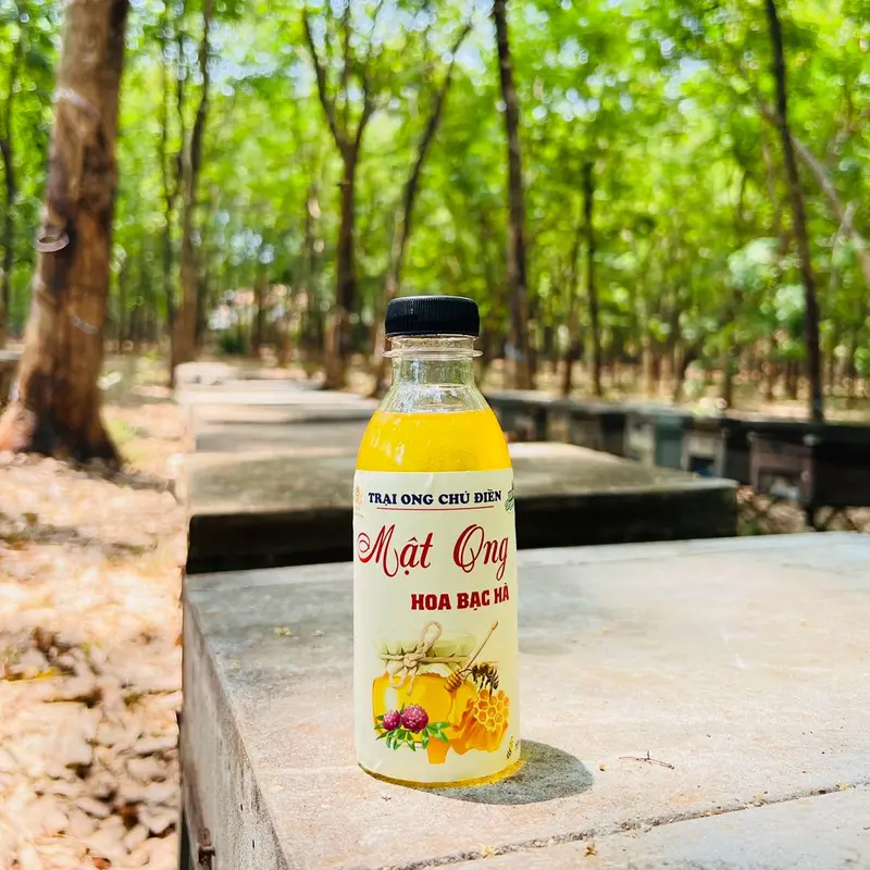 Combo Dùng Thử Mật Ong Trại Chú Điền ( 3 Chai 250ml Mật Bạc Hà + Mật Cafe + Mật Vãi) 4