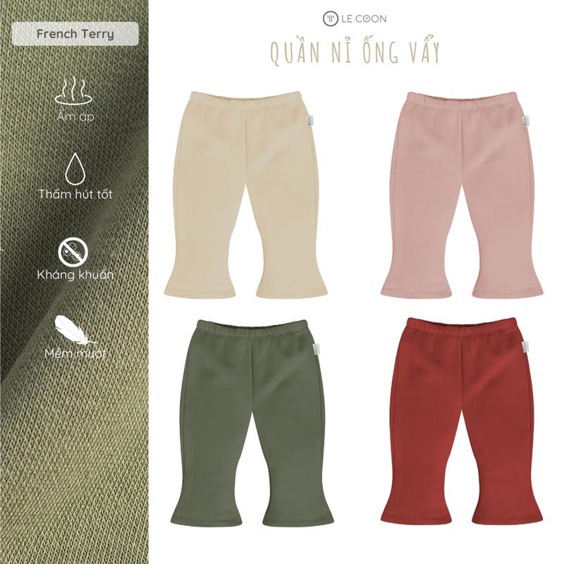  LE COON | Quần Nỉ Ống Vẩy | 3 tháng - 3 tuổi 