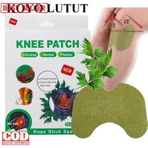 Koyok Portable Rumahan - Koyo Lutut Herbal Plaster Detox 10 Pad - Obat Nyeri Sendi Otot Dengkul Knee Patch