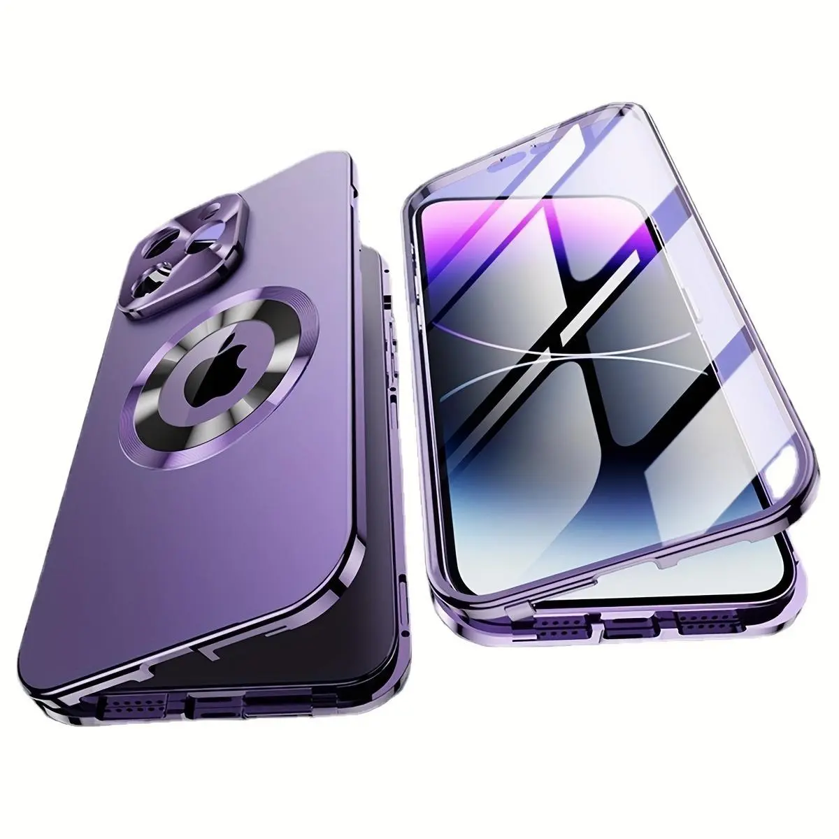 Fashion Style Anti-drop Magnetic Phone Soft Case, Non-slip Phone Protective Cover, Phone Accessories Compatible with iPhone 16 15 14 13 12 Plus Pro Max, Casing