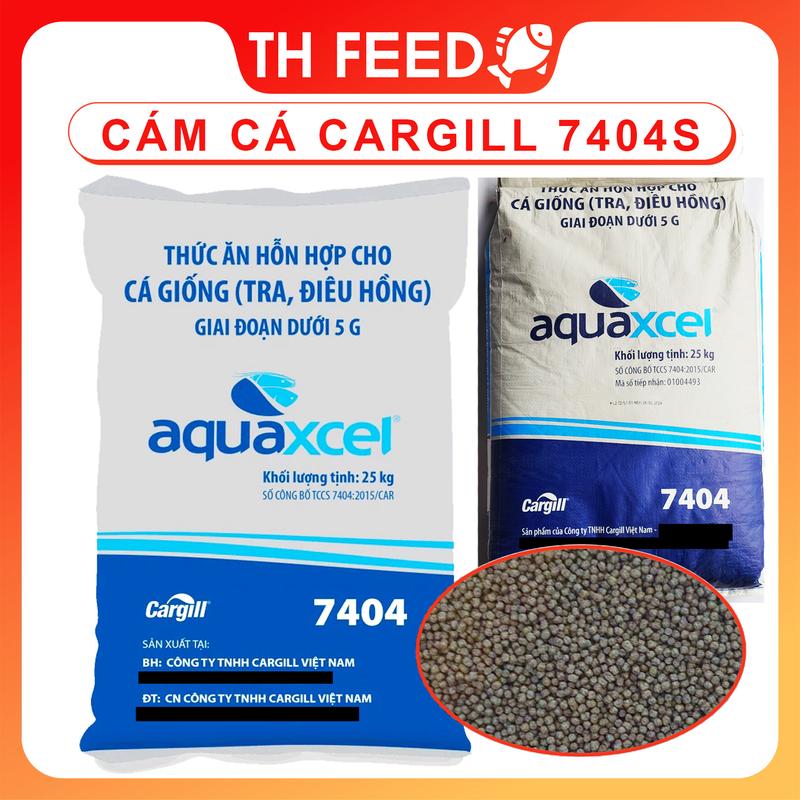   LOẠI NGON  1kg Cám cá Cargill 7404 hạt 0.5mm 42 độ đạm cá cảnh cá koi cá chép cá trôi cá trắm cá rô phi... 