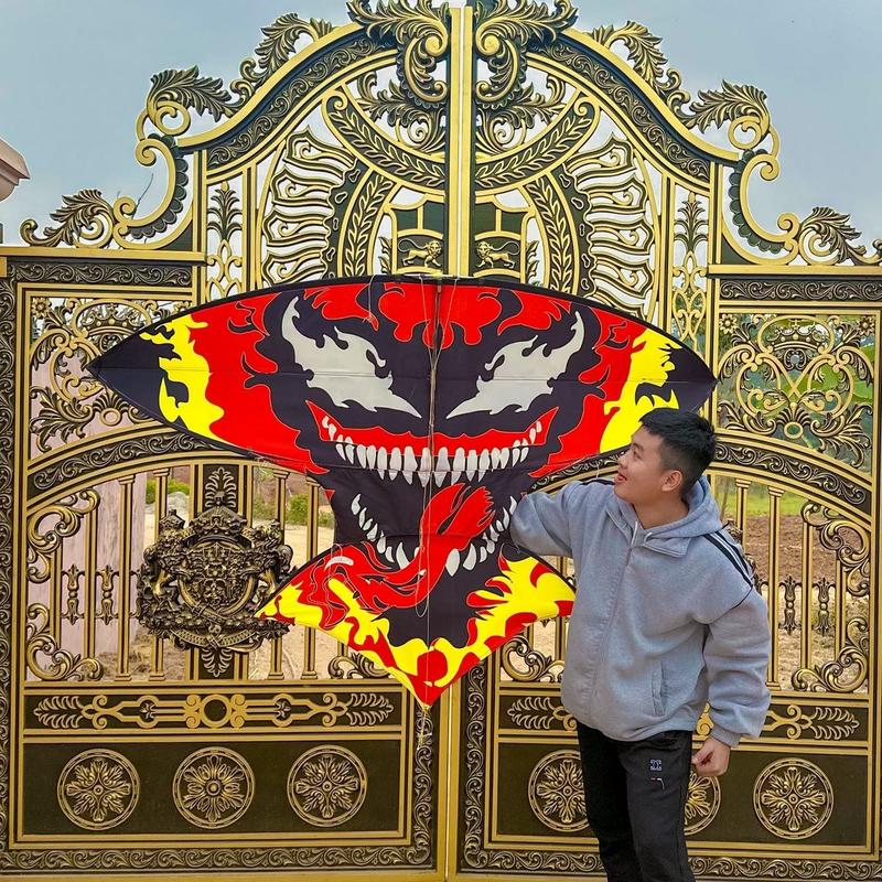 Diều 2m10 venom diều nan bạc vip, diều cá bẹn tháo lắp bẹn phù hớp lắp sáo cõng khoẻ