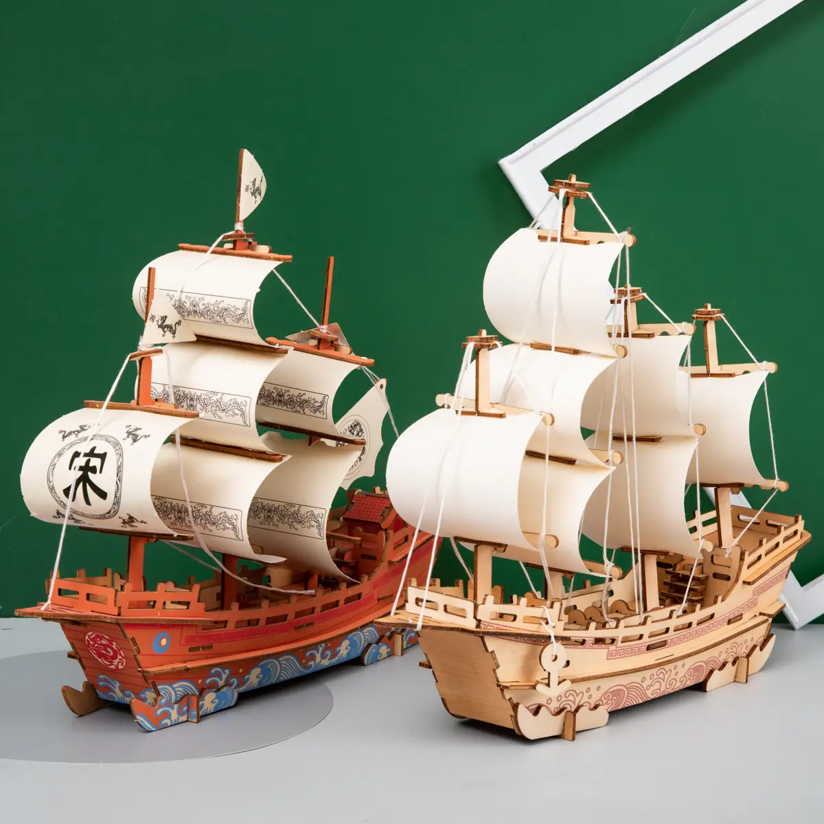 Mô Hình Tàu Lắp Ráp Bằng Gỗ Thủ Công Bộ Ghép Hình 3D, Đồ Chơi Giáo Dục, Sáng Tạo Tự Làm, Quà Tặng