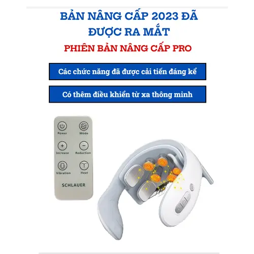 Máy Massage Cổ Vai Gáy SCHLAUER, Mát Xa Xung Điện Cùng 5 Đầu Rung Massage Giảm Nhức Mỏi Nữ