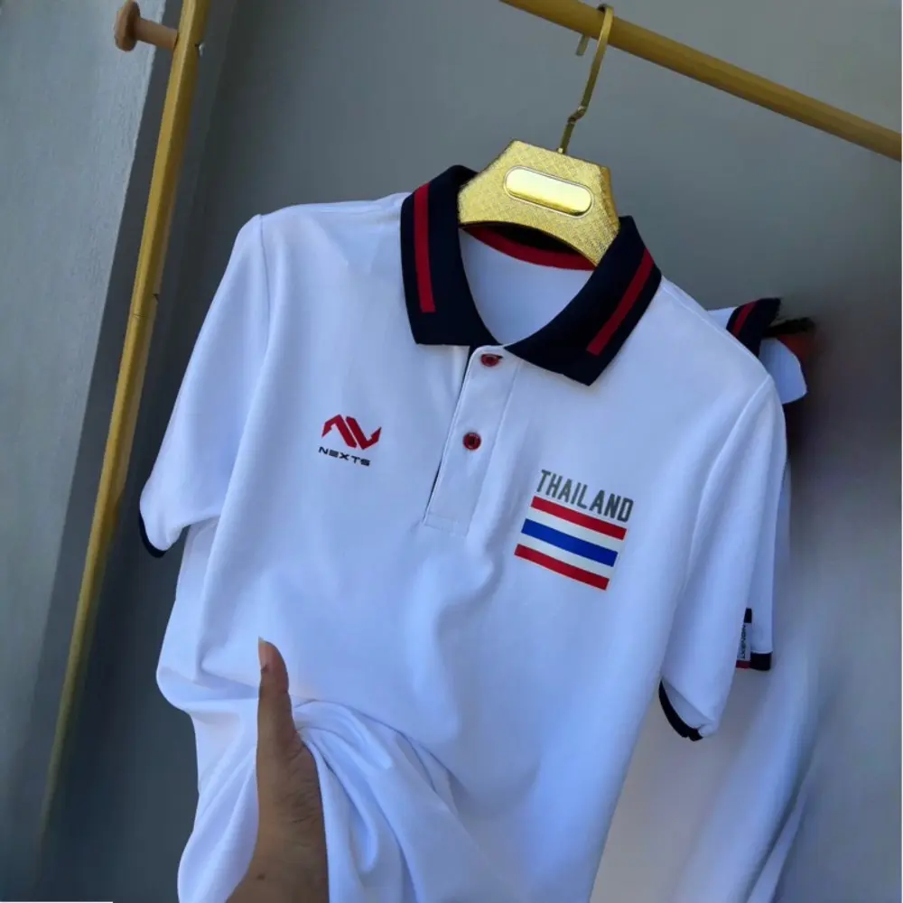 Áo Polo, Thương Hiệu Thể Thao Liên Đoàn Bóng Đá Thái Lan, Áo Polo Bóng Đá, Phù Hợp Với Các Cặp Đôi, Thoáng Khí Và Nhanh Khô, Quần Áo Đội Tuyển Quốc Gia, Áo Polo Thể Thao Ngoài Trời, Phong Cách Hợp Xu hướng Ins, Ngoại Cỡ Có Sẵn