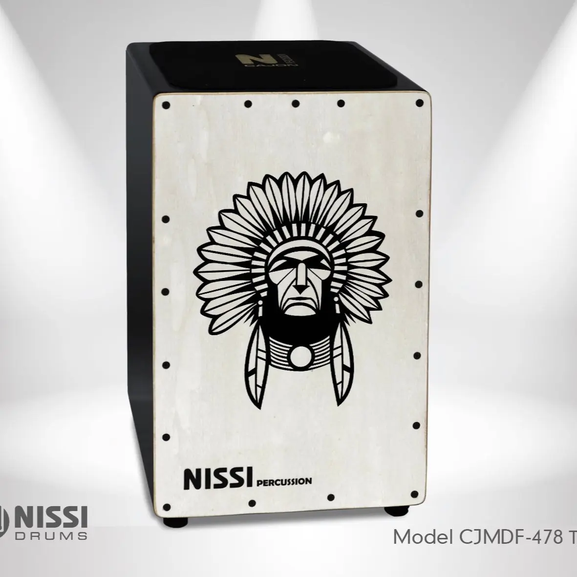Trống Cajon Nissi CJMDF-P478. Nhạc cụ trống cajon, gọn nhẹ dễ mang đi. Dùng giữ nhịp cùng guitar và các nhạc cụ khác.