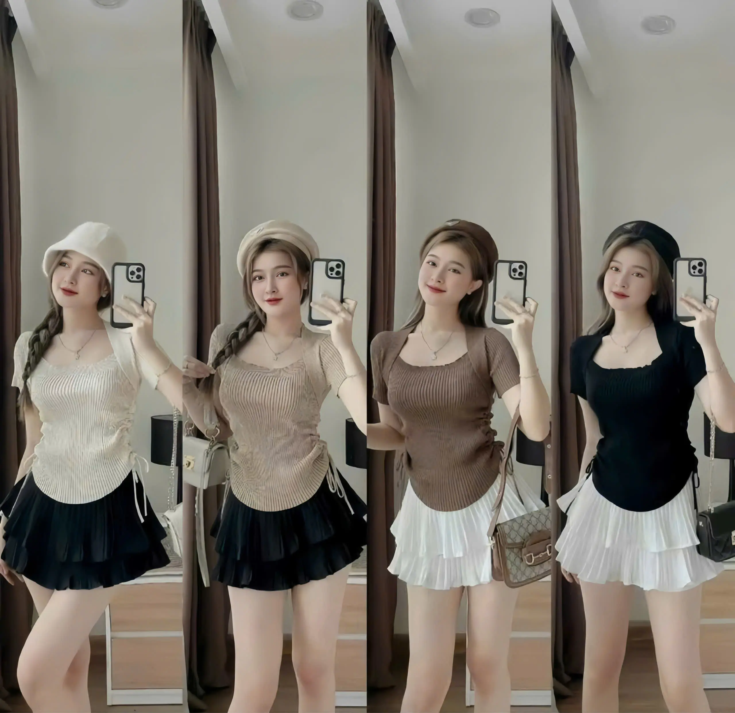 Áo Thun Nữ Tay Ngắn Dáng Ôm Rút Eo Hai Bên MS391 - Chất Thun Tăm Mềm Mịn - Bigsize 45-85kg