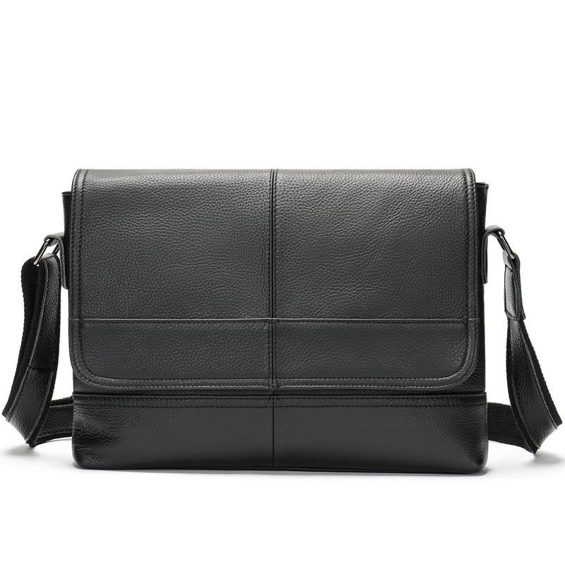 [Liinz] Túi Đeo Chéo Da Bò Nam Cao Cấp L7377 - Đựng vừa khổ A4 và Laptop 13.3 inch