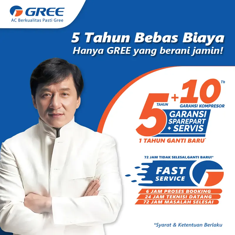GREE AC Portable 1PK - Air Purifier - WIFI Control - Warna Putih - Model GPC-09P1 1