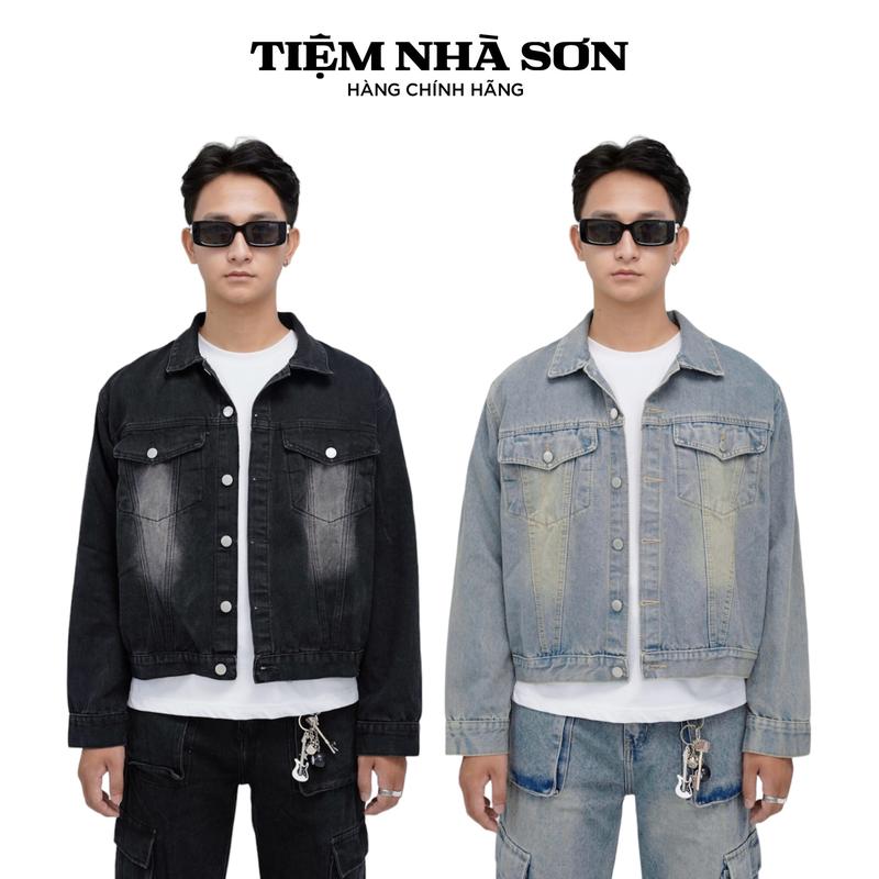 Áo Khoác Jean Denim BOXY Nam Nữ Chính Hãng Tiệm Nhà SƠN Menswear Jacket