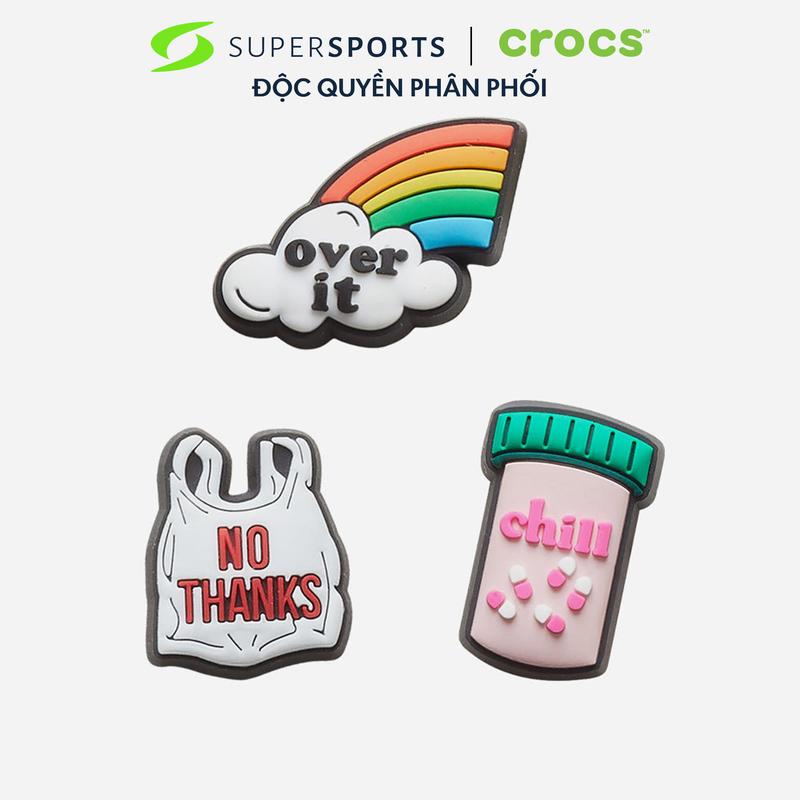 Jibbitz Charm Crocs Funny Sayings 3 Pcs - 10008626