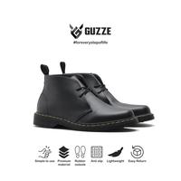 Gambar Sepatu Boots Formal Pria Guzze Model Casual Kerja Kantor Gaya Hitam Shoes - hitam, 38 dari Guzze Kab. Garut 1 Tokopedia