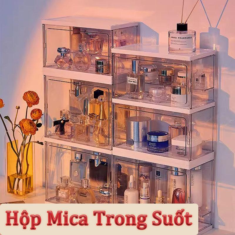 Hộp mica trong suốt, tủ trưng bày mỹ phẩm, hộp mỹ phẩm, hộp nước hoa dung tích lớn,hộp đựng đồ trang điểm,tủ trưng bày,hộp trong suốt