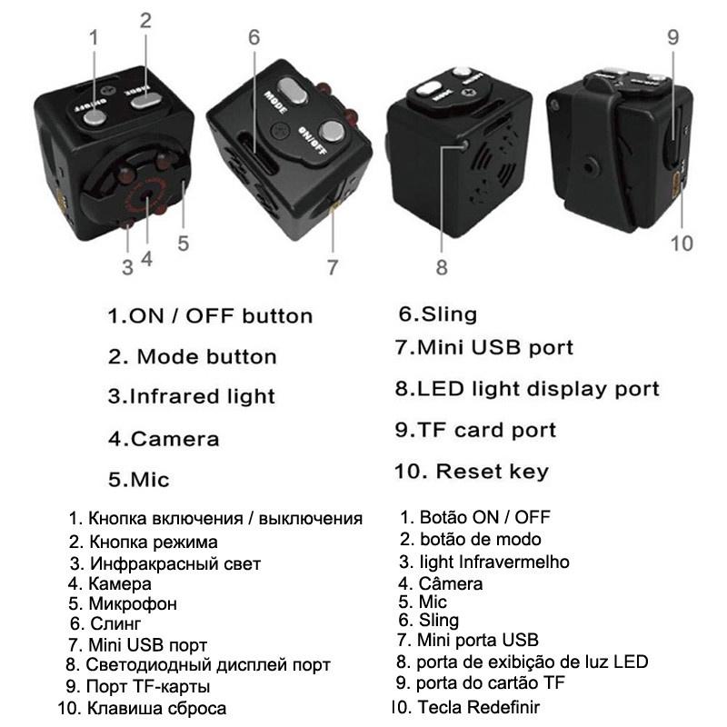 Product Introduction of Camera Mini, Secret Sq8, Kích Thước Nhỏ (1080P HD), Camera Video Thông Minh Siêu Nhỏ Tầm Nhìn Ban Đêm, Camera DVR Không Dây Chuyển Động, Máy Ghi Âm 44