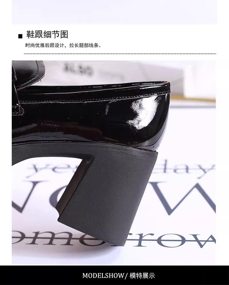 Product Introduction of Giày Cao Gót Chunky, Giày Lười Nữ, Giày Thời Trang Dễ Phối Đồ Mùa Lò Xo Và Mùa Thu 2024, Giày Cao Gót, Dành Cho Nữ Shoes 11