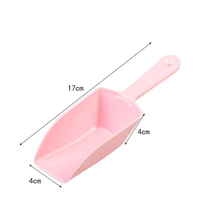 Product Introduction of Candy Colors Multifunctional Frosted Small Shovel Kitchen Flour Grain Candy Coffee Bean Ice Scoops Party Buffet Kitchen Tools 14