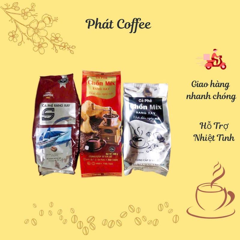 CÀ PHÊ TRUNG NGUYÊN CHỮ S 1,5kg 3 loại TRỘN CHỒN MIX TÚI BẠC ĐỎ