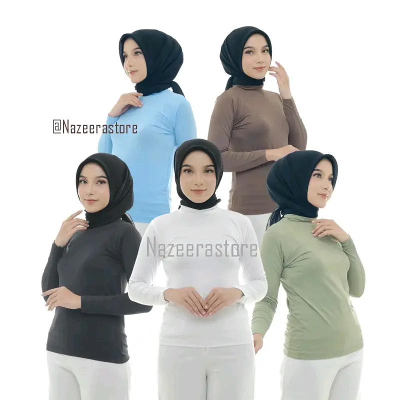 Manset Baju Wanita Lengan Panjang Standar dan Jumbo Manset Jersey Inner Spandek Spandex