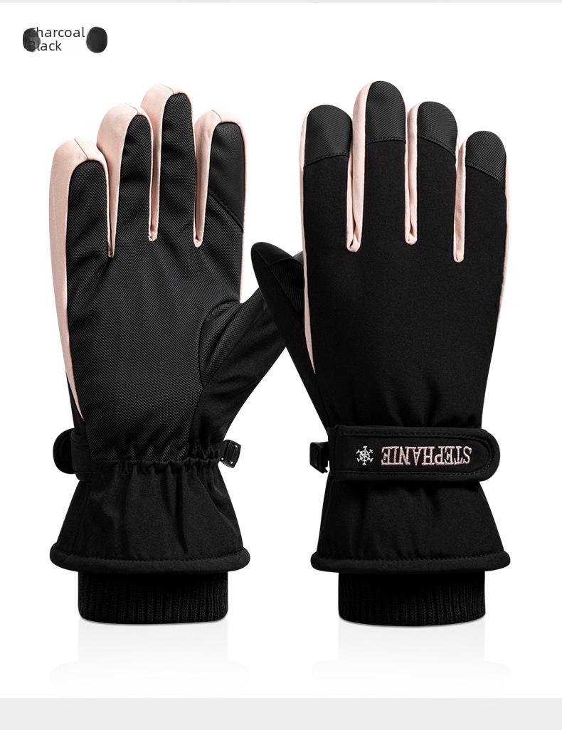 Product Introduction of Ski Gloves Men's and Women's Winter Fleece-lined Warm Outdoor Biking Mountain Climbing Waterproof and Windproof Thick Cold-Proof Motorcycle Cross-Border 15