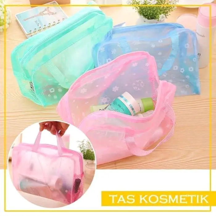 Dompet Tas Kosmetik PVC Plastik Anti Air Travelling - Waterproof Travel Cosmetic Bag