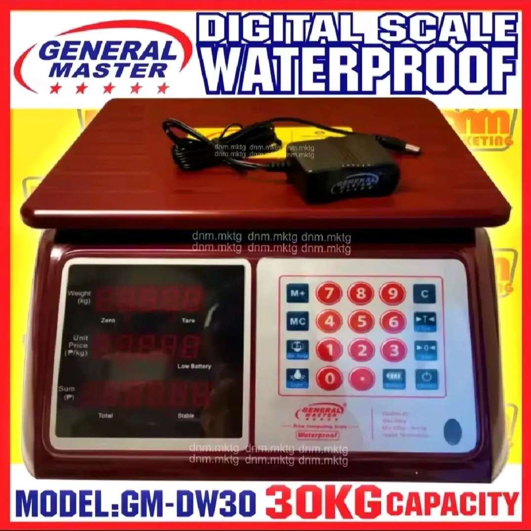 General Master Digital Scale 30kg Water proof