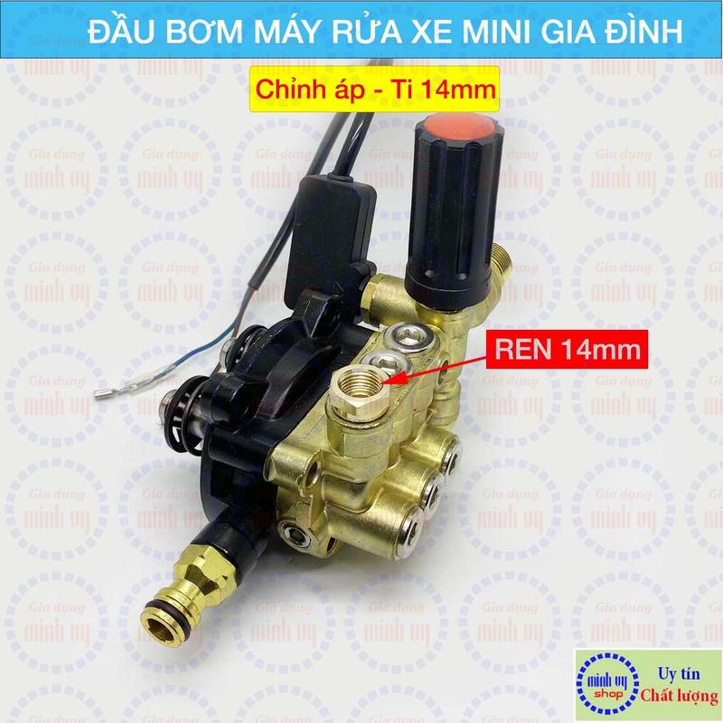 Đầu bơm phù hợp máy rửa xe boss 3000 , dekton 3001 và dekton 2800A loại tốt TI (pistong) 14mm chỉnh áp
