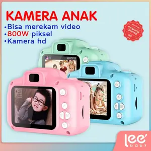 Kamera Anak-anak Kamera Digital Mini Mainan SLR Anak-anak Foto Video Digital Kamera Aksi Anak-anak USB 2.0 IPS 1300W Layar Piksel Camera Christmas Gifts