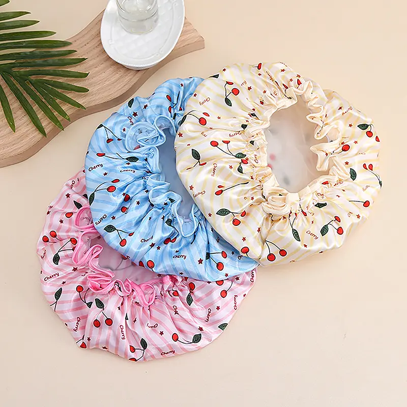 Mũ Tắm, Chất Lượng Cao, Hai Lớp, Đa Chức Năng, Dành Cho Nữ, Chống Thấm Nước Và Bụi, Thoáng Khí, Phụ Kiện Tóc 2