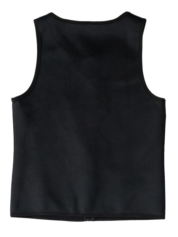 Men's Neoprene Sauna Sweat Vest, Slimming Weight Loss Workout Tops, Sleeveless Front Zipper Fitness Tank Tops, Waist Trainer Shaper, Men's Shapewear 3
