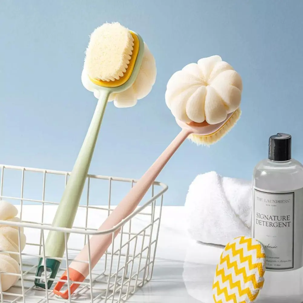 Bath Brush Multifunction Long Handle Double-sided Massage Soft Brush Back Scrubber Scrub Skin Body Brush Strong Shower Towel