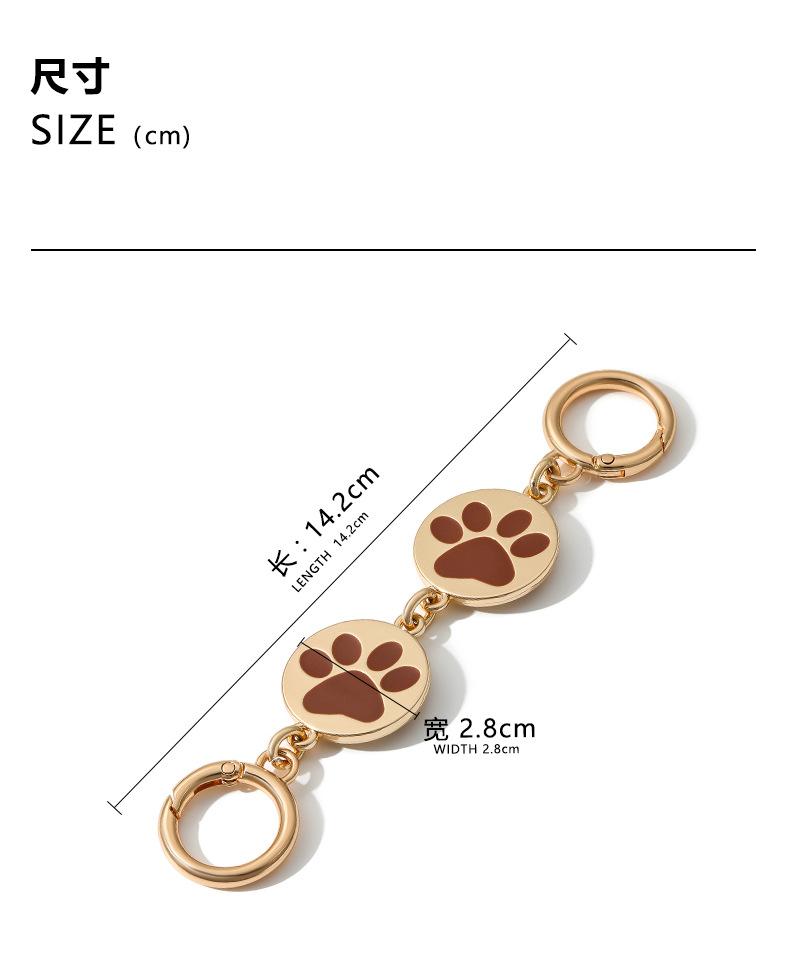 Product Introduction of Applicable Bag Underarm Shoulder Transformation Extension Chain HW-63 Cute Cat Claw Decorative Chain Shoulder Strap Accessories Single Buy,bag accessories 7