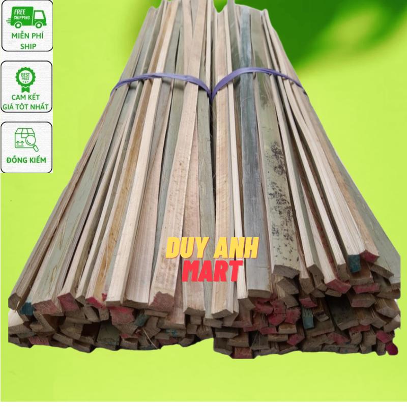 Que tre dẹt, thanh tre [1kg] dài 60cm/70cm/80cm/90cm cắm thiệp, làm cốt bó hoa, treo phướn, treo banner, trang trí deco, Diy Mô Hình