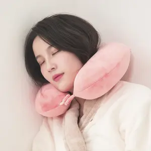 LV RESTREA Bantal Leher Travel U-Shape banatal leher dewasa Tidur Siang Bantal Mewah Travel Neck Pillow bantal leher mobil Lembut Bnatal Cotton Washable Back Support Bed