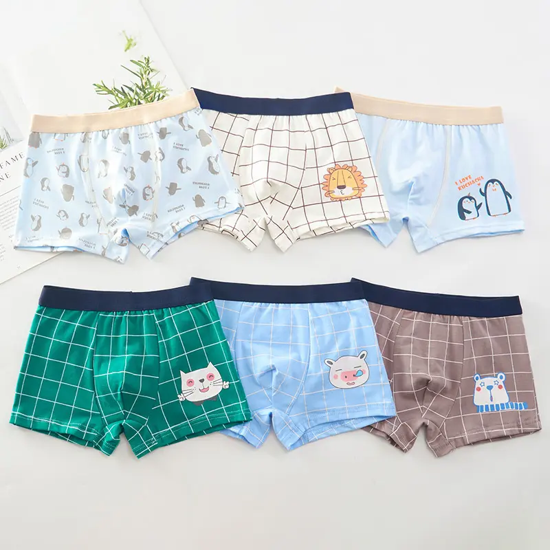 6 quần lót bé trai- quần sịp bé trai size 7-45kg