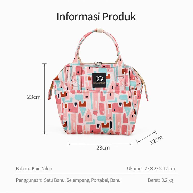 Product Introduction of LAKOE Tas Bayi Multifungsi diaper bag / tas Perlengkapan bayi pink bags Biru 0