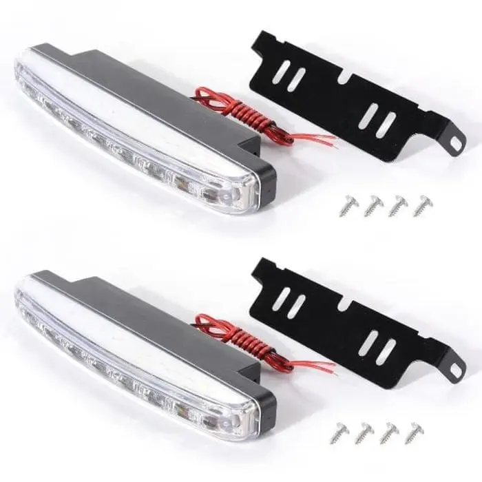 lampu led drl 8 titik universal super bright isi 2pc 1