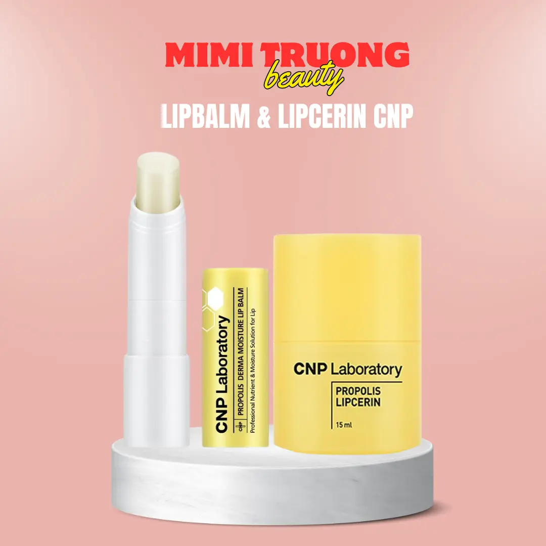 Skincare Balm dưỡng môi keo ong ẩm mướt, săn chắc bờ môi xuyên suốt 12 giờ C,N.P Lipcerin 15ml, hàng công ty Son Nữ Son Môi Làm Đẹp Da Women sondưỡng Cosmetic