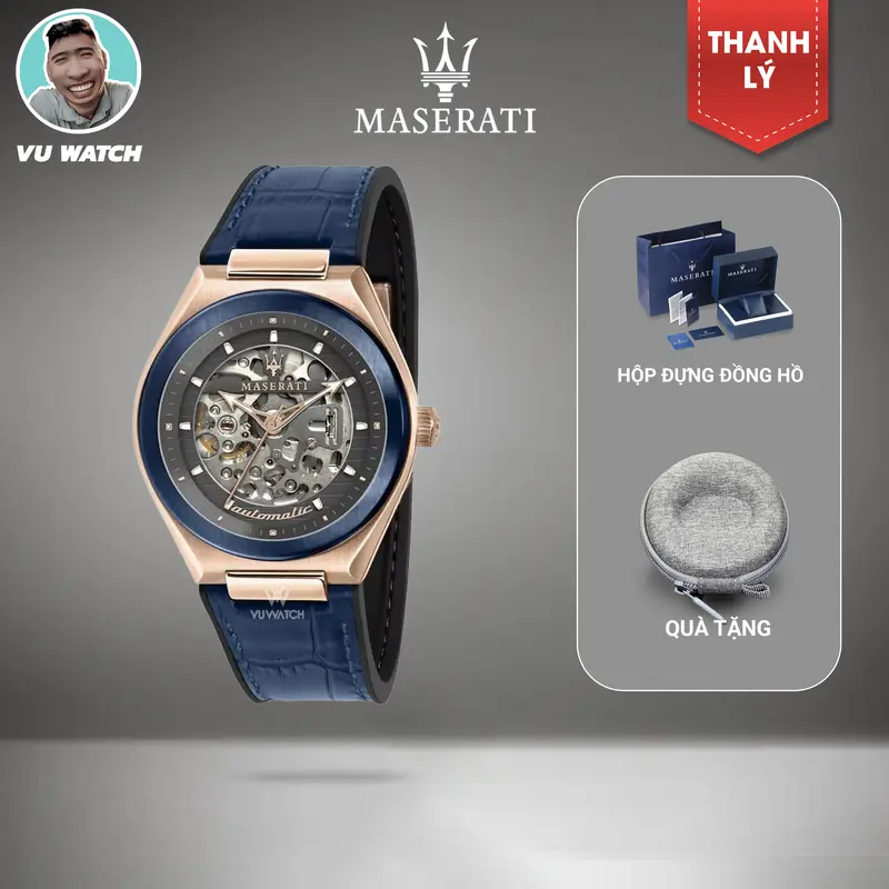 Đồng hồ nam Maserati Triconic Automatic R8821139001 [4143] |Tặng