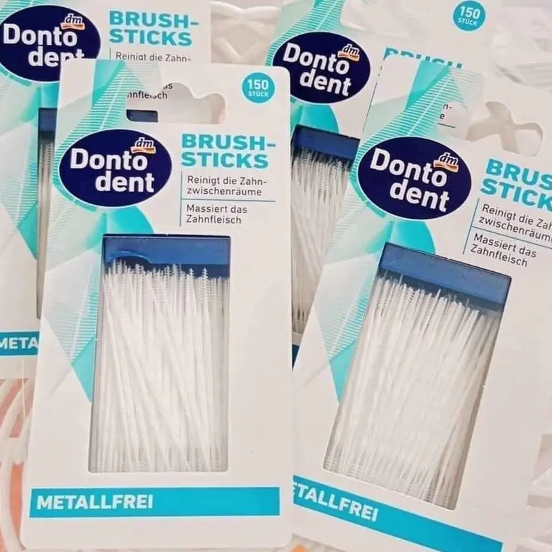Tăm nha khoa 2 đầu Dontodent – Hàng Đức hộp 150 cây 0