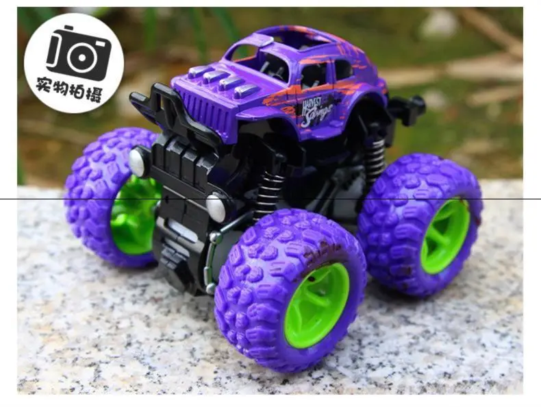 [CHỌN MÀU ] Xe ô tô địa hình quán tính chạy bánh đà cho bé , 4 màu : xanh ,đỏ ,tím , cam. Toy Đồ Chơi 2