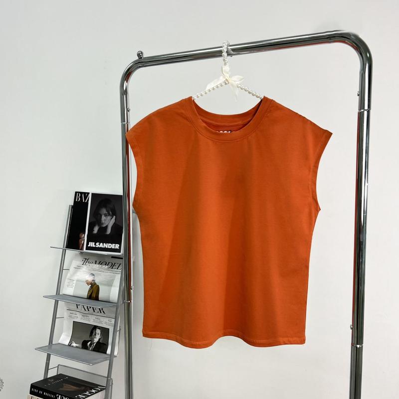 Áo phông nữ cộc tay cổ tròn chất thun cotton mềm mịn thấm mồ hôi không nhão vải kiểu tay hến phong cách thời trang CHS210 6
