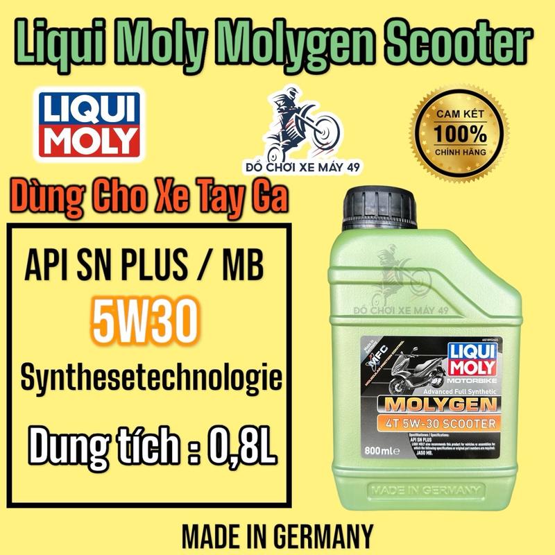 Nhớt Xe Tay Ga Liqui Moly MolyGen Scooter 5W30 ( Chai 800ml ) Dầu Nhớt Dầu >>>