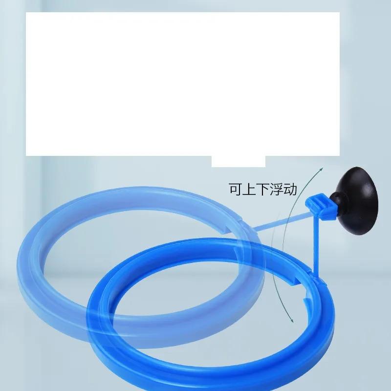 Product Introduction of Aquarium fish tank feed ring floating food tray feeder square circle accessories fish food feeder black suction cup 10