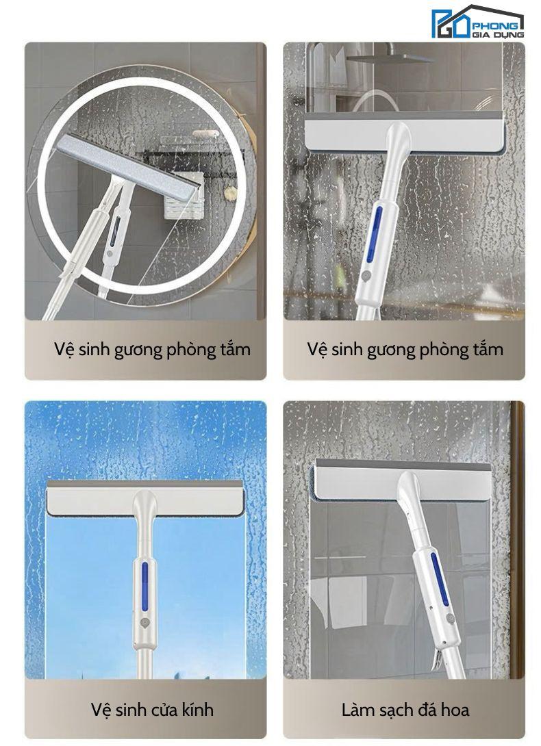 Product Introduction of Cây lau kính, gạt chùi kính phun sương 3 trong 1 cán kim loại chắc chắn (2) 8