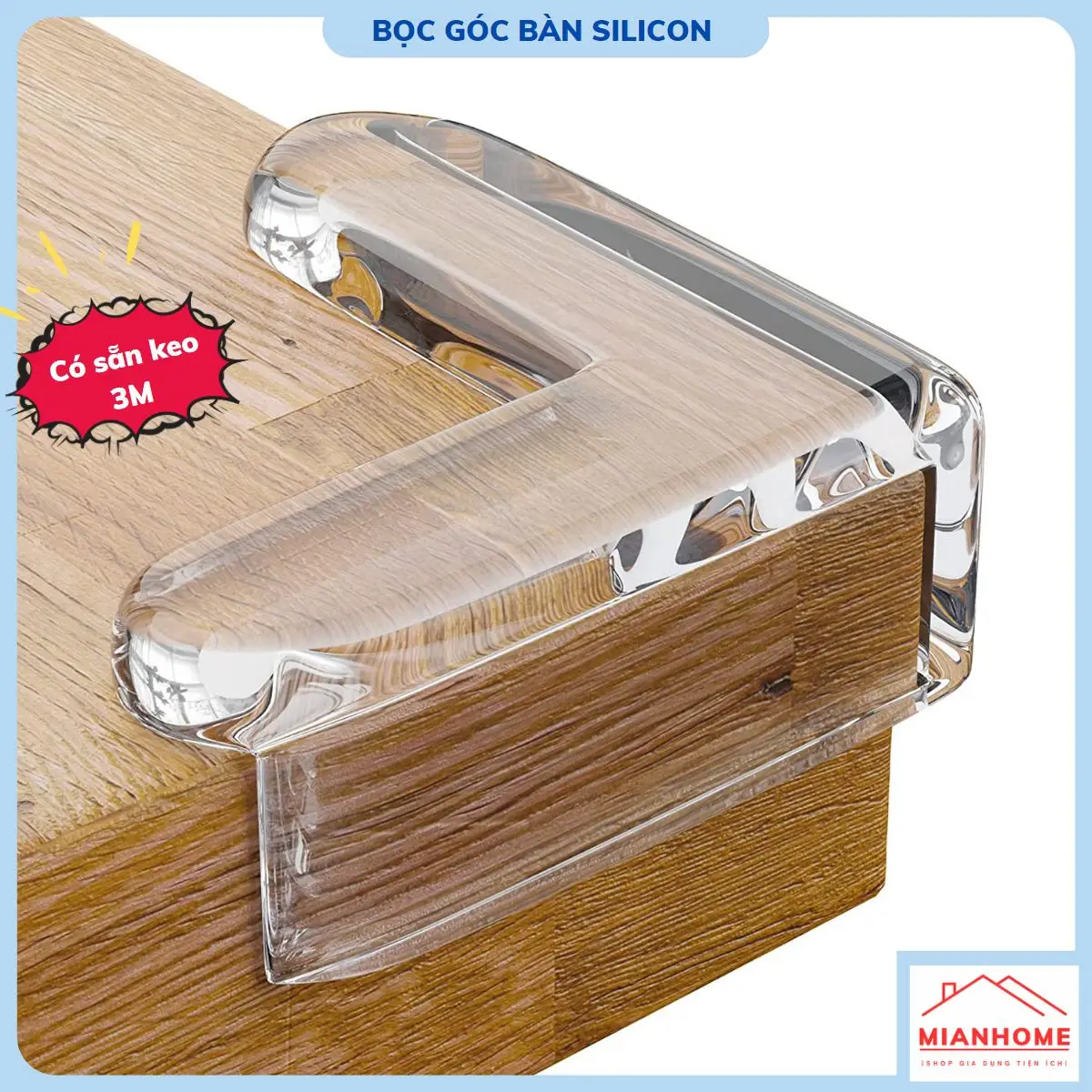 Bịt Góc Bàn, Bọc Cạnh Bàn Kính, Cạnh Cửa Sổ, Cạnh Tủ, Cạnh Giường, Bịt Góc Bàn Silicon Chống Va Đập, An Toàn Cho Bé