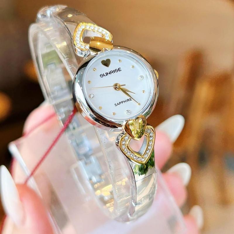 Đồng hồ nữ SUNRISE SL684SZA Chính hãng. Size mặt 22mm Watch Đeo Tay Women đồng hồ dạng lắc