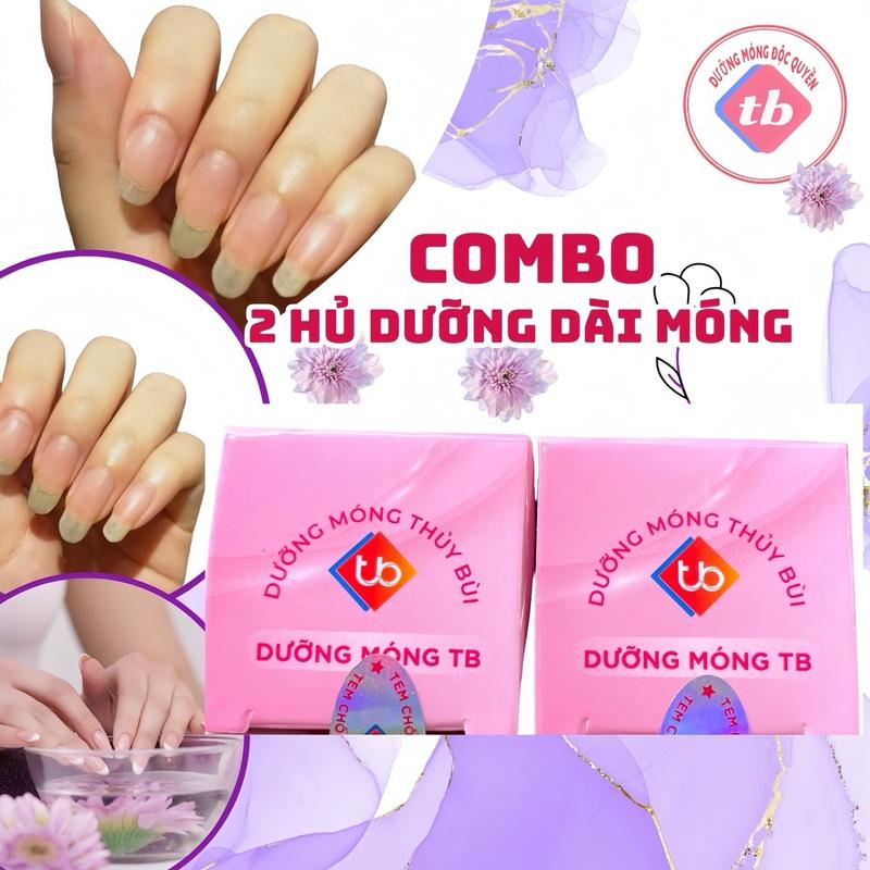 Hủ Dưỡng Móng Tay Chân, Combo Gồm 2 hủ Dưỡng, Chăm Sóc Tay Chân Móng Chất dinh dưỡng cho móng Nữ hủ _